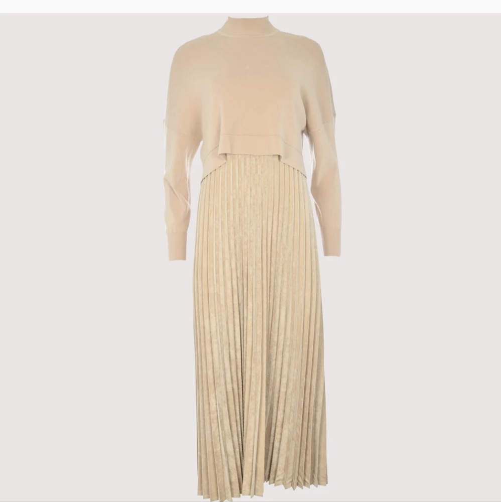 Gemma Albright Tan Annadale Dress Size XS NWOT!